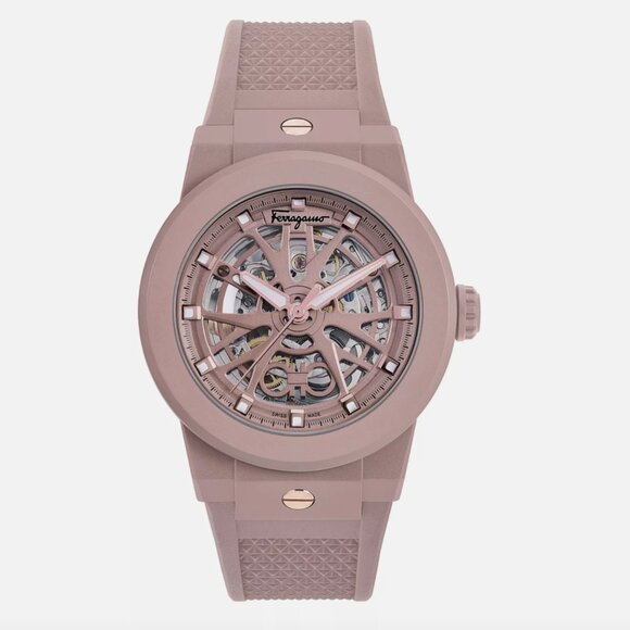 New Ferragamo Mens F-80 41mm Strap Fashion Watch
